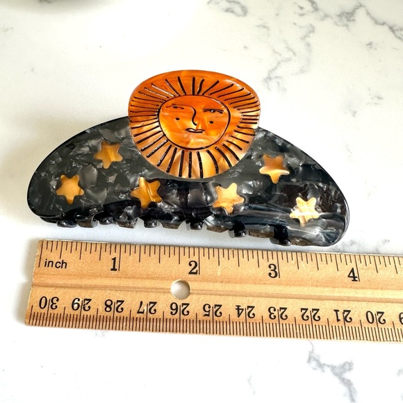 2/$30🌵 Sun Goddess Claw Clip Celestial Star Hair Accessory Acrylic NEW - Picture 10 of 10